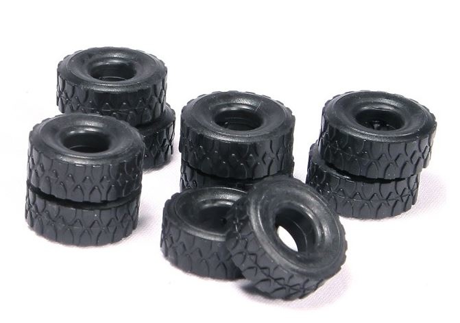 Tires 10 units - outer diameter 2.1 cm Nzg Modelle 400/18 