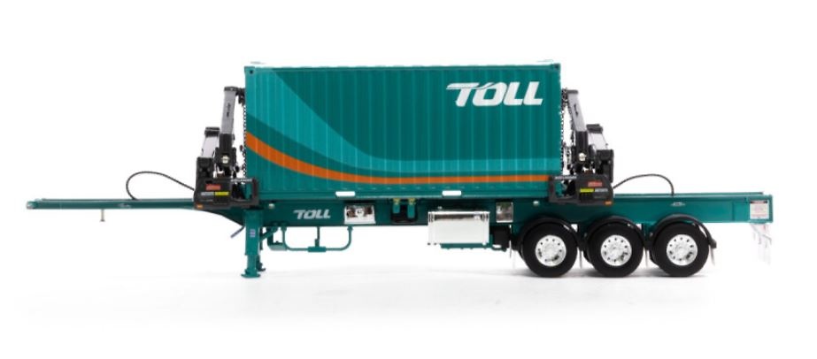 Toll container loading platform + 20 foot container - Drake ZT09263S 1/50 scale 