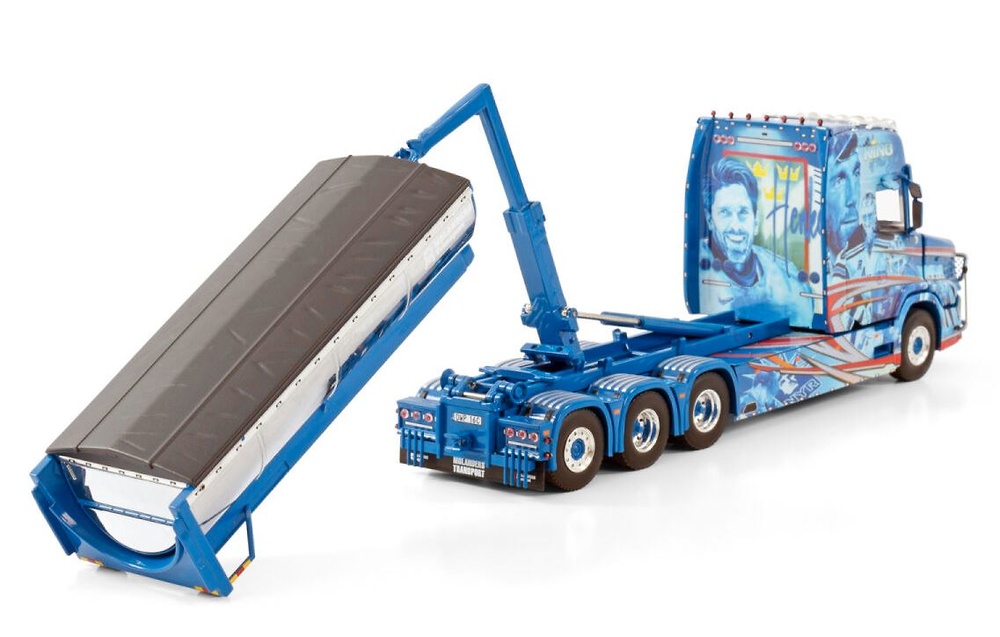 Vlastuin Torpedo 8X4 Molander truck with hook system + container Wsi Models 1/50 scale 