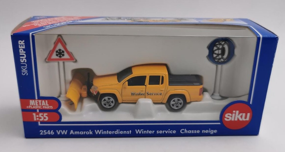 Volkswagen Amarok snowplow Siku 1/55 scale 