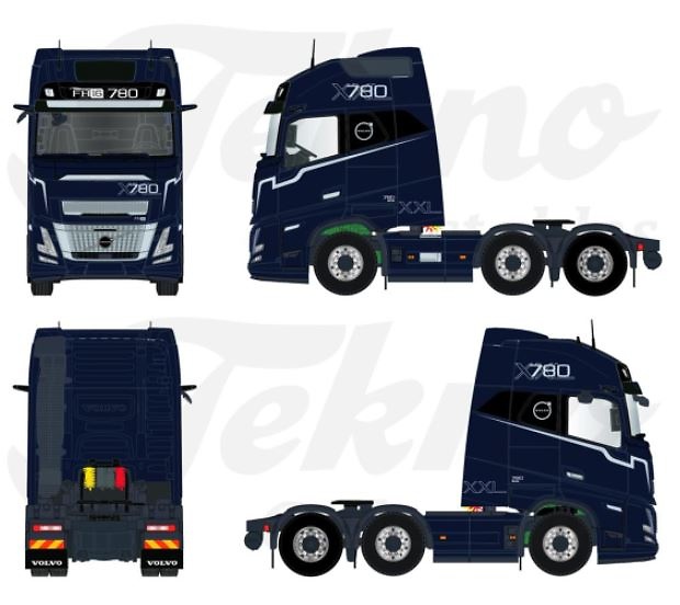 Volvo FH Aero XXL 6x2 Tekno 89497 scale 1/50 