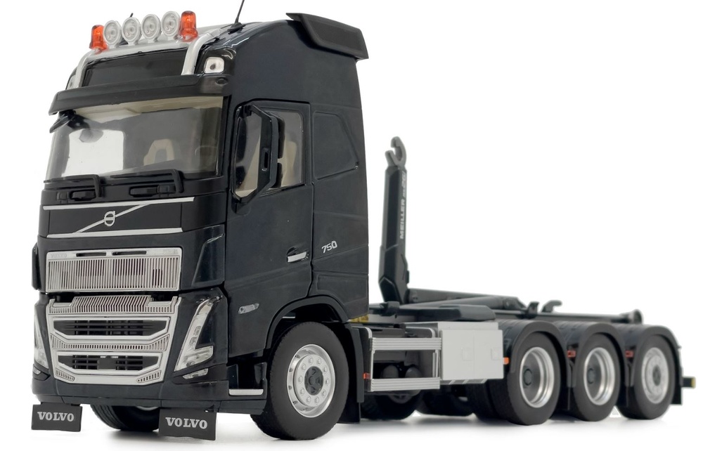 Volvo FH5 truck with Meiller hooklift anthracite Marge Models 1/32 scale 