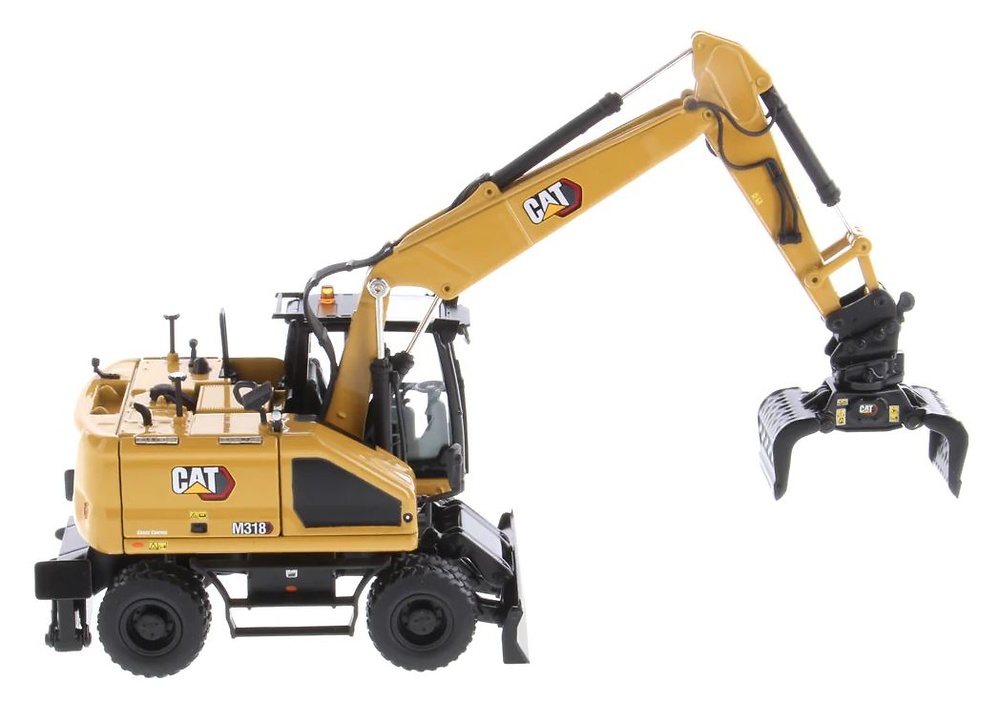 Wheeled Excavator Caterpillar Cat M318 Diecast Masters 85956 escala 1/50 