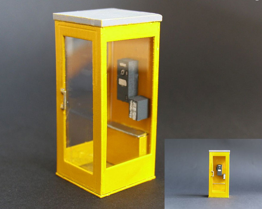cabina de telefono Zapf-Modell 5007004 escala 1/50 