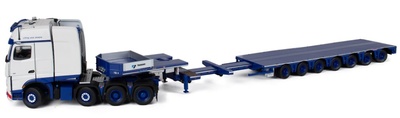 WSI 1/50 TADANO Mercedes 8x4 バラストトレーラー Mercedes Actros 8x4 with 10 axle lowloader trailer