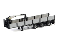 3-axle brick transport trailer with crane Wsi Models 2087