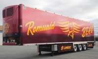3-axle refrigerated trailer Romual Beau (Lamberet) Wsi Models 01-4439 scale 1/50