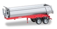 Carnehl 2-axle tipper trailer, red Herpa 076036-002 scale 1/87