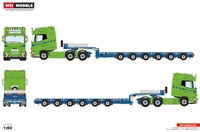 DAF XG+ 6x4 + 6-axle platform Manoovr Nordic Crane Wsi Models 01-4854 scale 1/50 