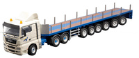 MAN TGX XL 6x4 + ballast trailer Goldhofer 6 AchsConrad Modelle 70155 scale 1/50