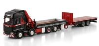 Mammoet Scania R Highline CR20H 8x2 rigid truck + 2-axle platform Wsi Models 410319 scale 1/50 