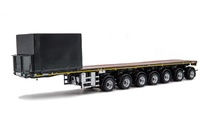 Nooteboom OVB 7-axle ballast trailer with 10ft container Imc Models 0163 scale 1/50