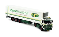 Scale model Scania 141 + Reefer Trailer Soonius Tekno 81236 scale 1/50