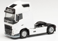 Scale model truck Volvo FH 16 Globetrotter XL white 2020 Herpa 313346 scale 1/87 
