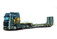 Scania R Serie 6X2 + semi low loader Mcos Xtra Materiaal Imc Models 32-0252 scale 1/50 
