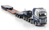 Scania S Highline Cs20H 10X4 + Scheuerle Intercombi - 8 Axle - Karner Wsi Models 01-4290 scale 1/50