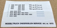Scania series 4 stickers set Tekno 80864 1/50 scale
