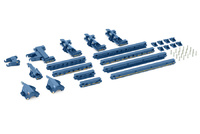 Scheuerle blue piece set Vessel Beds Wsi Models B.V. 04-2187 scale 1/50