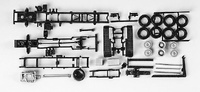 chassis for trucks MB Actros 3-axle with roll-off kinematics Content: 2 pcs. Herpa 1/87 