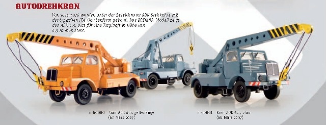 ADK 6.3 Grua Autopropulsada Amarilla Brekina 1/87 