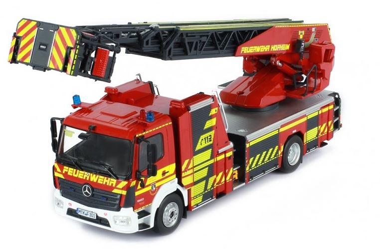 Autoescala Mercedes Benz Atego - Rosenbauer Bomberos Ixo Models Trf018 escala 1/43 