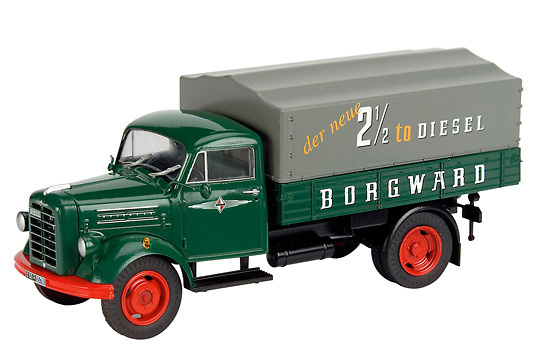 BORGWARD B2500 Camion Caja-Toldo Schuco 1/43 