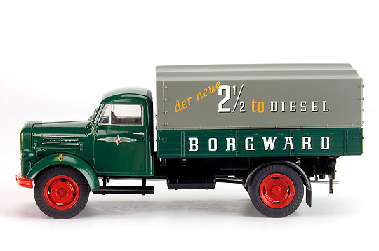 BORGWARD B2500 Camion Caja-Toldo Schuco 1/43 
