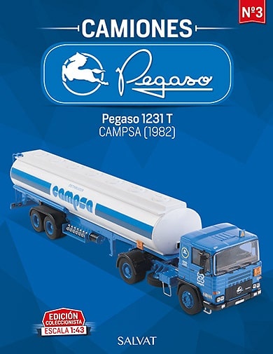 Camión Pegaso 1231T, Campsa 1982 Salvat escala 1/43 