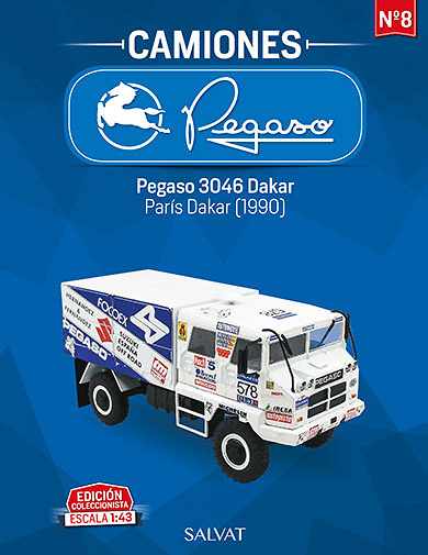 Camión Pegaso 3046 Paris Dakar, 1990 - Salvat - escala 1/43 