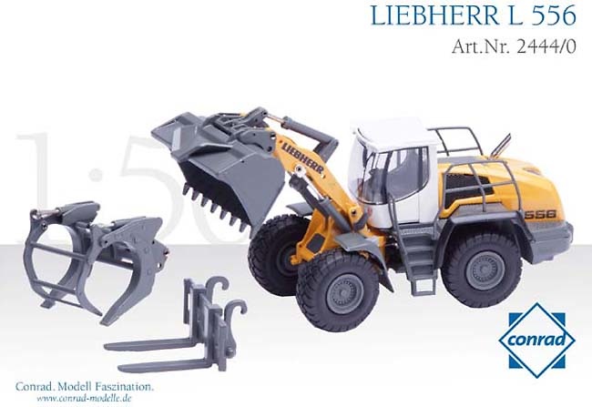 Cargadora Liebherr L 556, Conrad Modelle 2444 escala 1/50 
