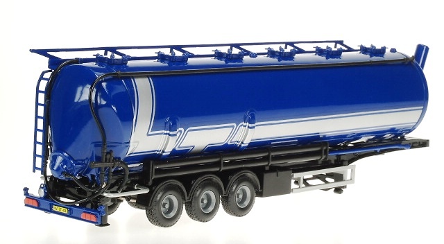 Cisterna Basculante 3 ejes azul, Liontoys 1/50 