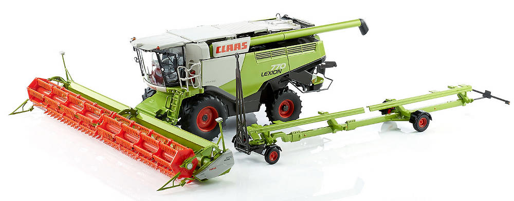 Claas Lexion 770 cosechadora con cuchilla trigo V 1200 Wiking 7329 escala 1/32 