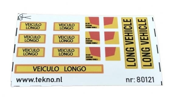 Conjunto de pegatinas de señalización Portugal/Australia Tekno 80121 escala 1/50 