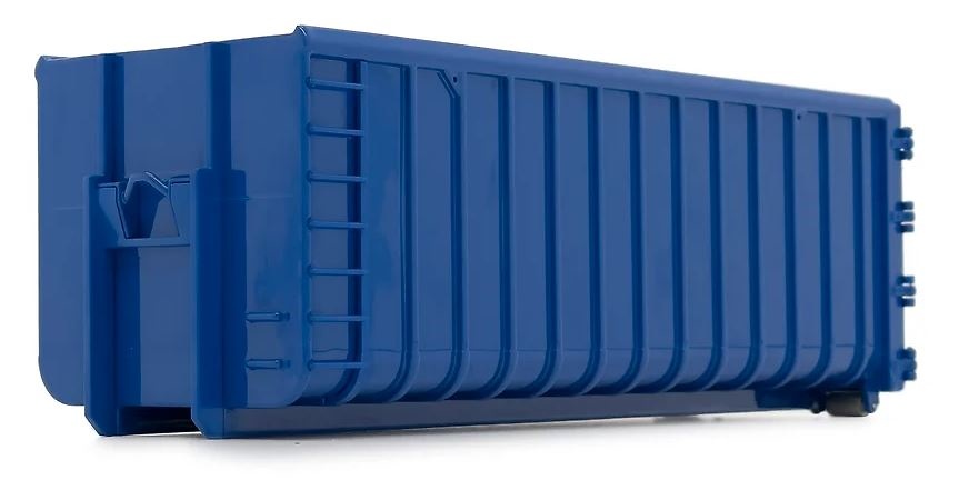 Contenedor azul 40m3 para camion polibrazo Marge Models 2306-01 escala 1/32 