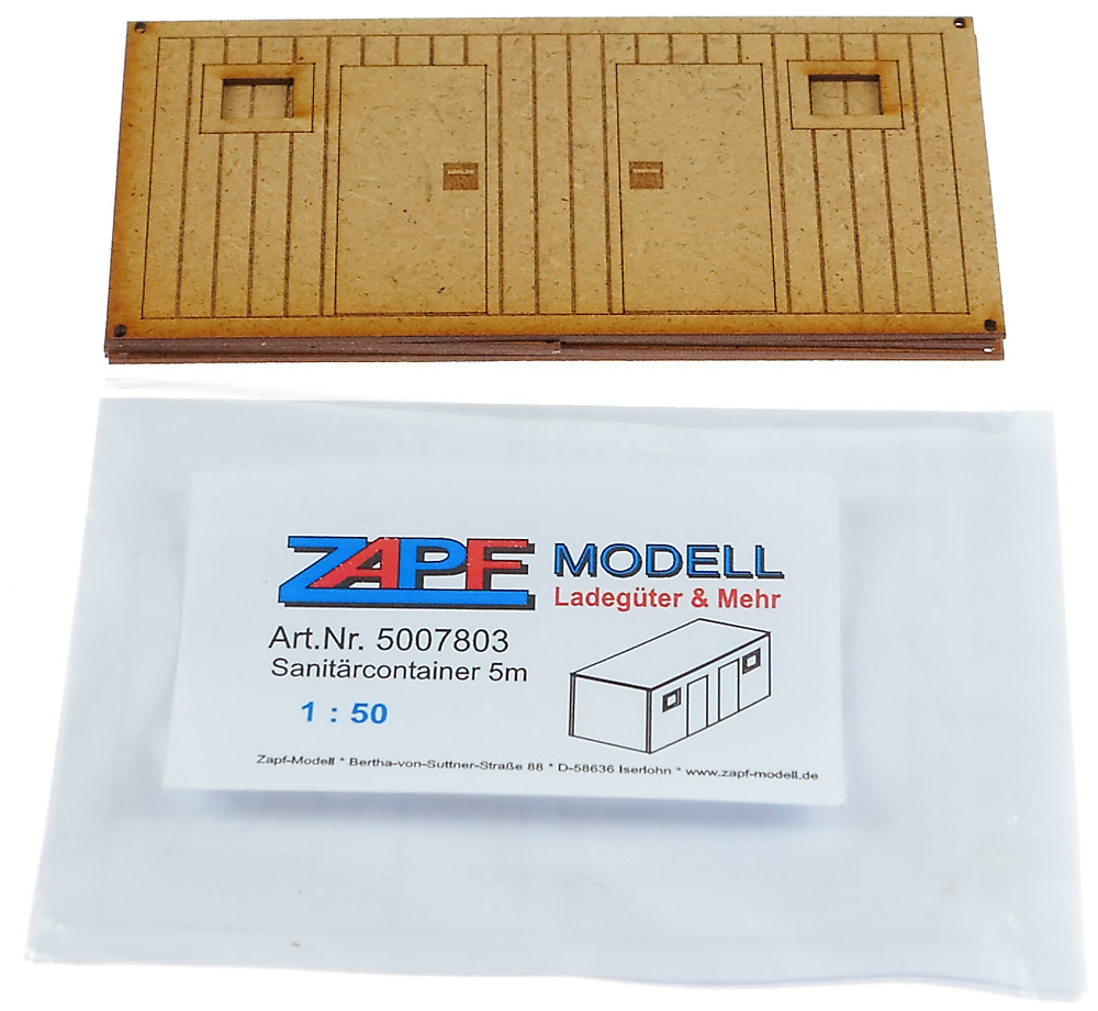 Contenedor sanitario obra para montar y pintar, Zapf Modelle 5007803 escala 1/50 