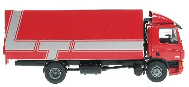 DAF 75CF Camion Caja cerrada Rojo Liontoys 1/50 
