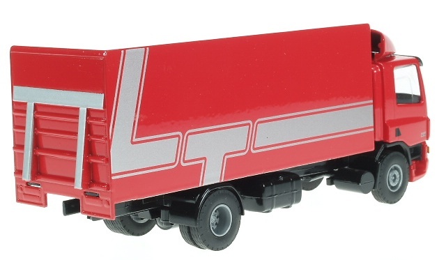 DAF 75CF Camion Caja cerrada Rojo Liontoys 1/50 