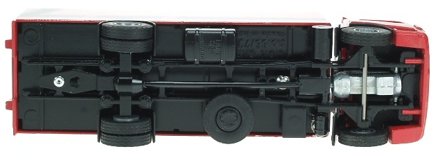 DAF 75CF Camion Caja cerrada Rojo Liontoys 1/50 