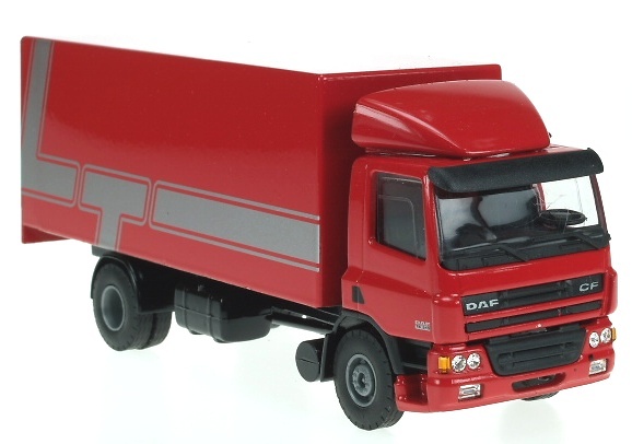 DAF 75CF Camion Caja cerrada Rojo Liontoys 1/50 