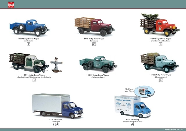DODGE Pick Up c/Espantapajaros Busch 1/87 