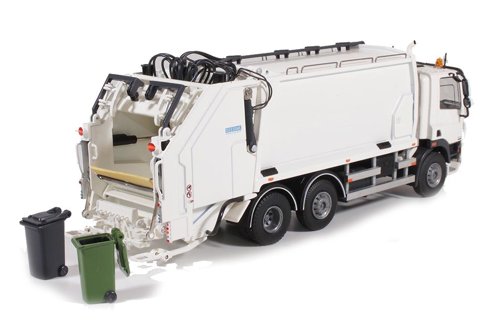 Daf CF 85 camion de basura blanco, Tekno 55703 escala 1/50 