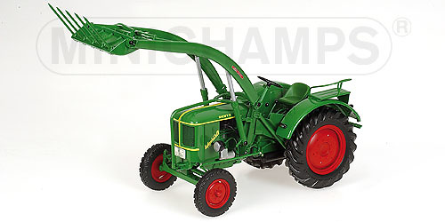 Deutz F2L 514 Tractor con Pala Cargadora Minichamps 1/18 