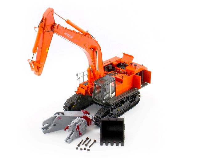 Excavadora Hitachi ZX870-3LCH con accesorios Wsi Models 04-1113 escala 1/50 