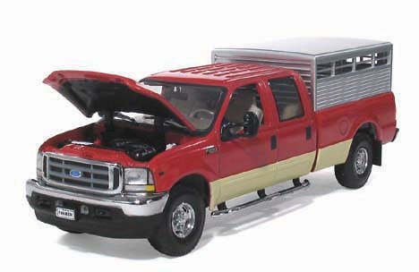 FORD F250 c/ transporte para ganado First Gear 1/34 