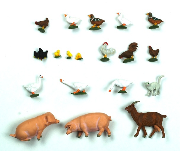 Figuras Animales de Granja Preiser 1/43 