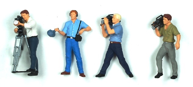 Figuras Operadores TV Preiser 1/43 