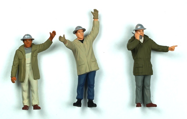 Figuras trabajadores Industria 3 Preiser 1/32 