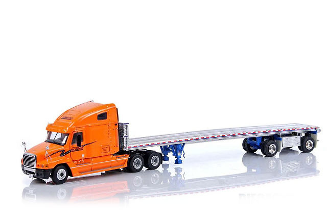 Freightliner 6x4 Schneider FL - W/ East Flatbed trailer, Sword Models 1/50 