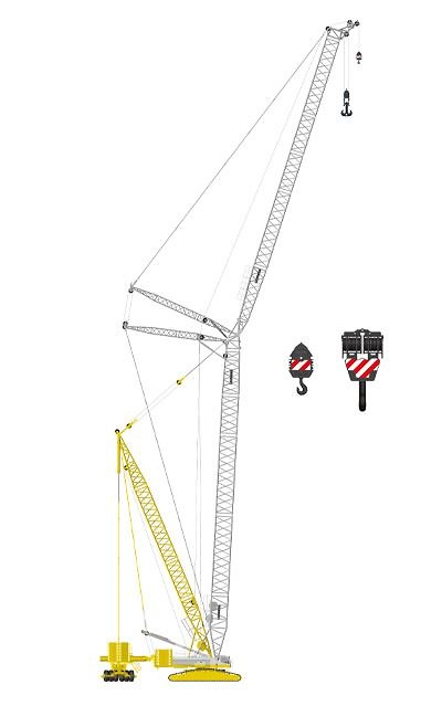 Grua Liebherr LR1600-2 Mediaco Nzg Modelle 843/09 escala 1/50 