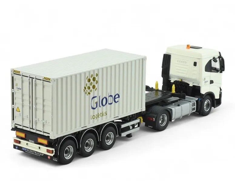 Iveco S-Way con 20ft. container Globe Group Tekno 87064 escala 1/50 